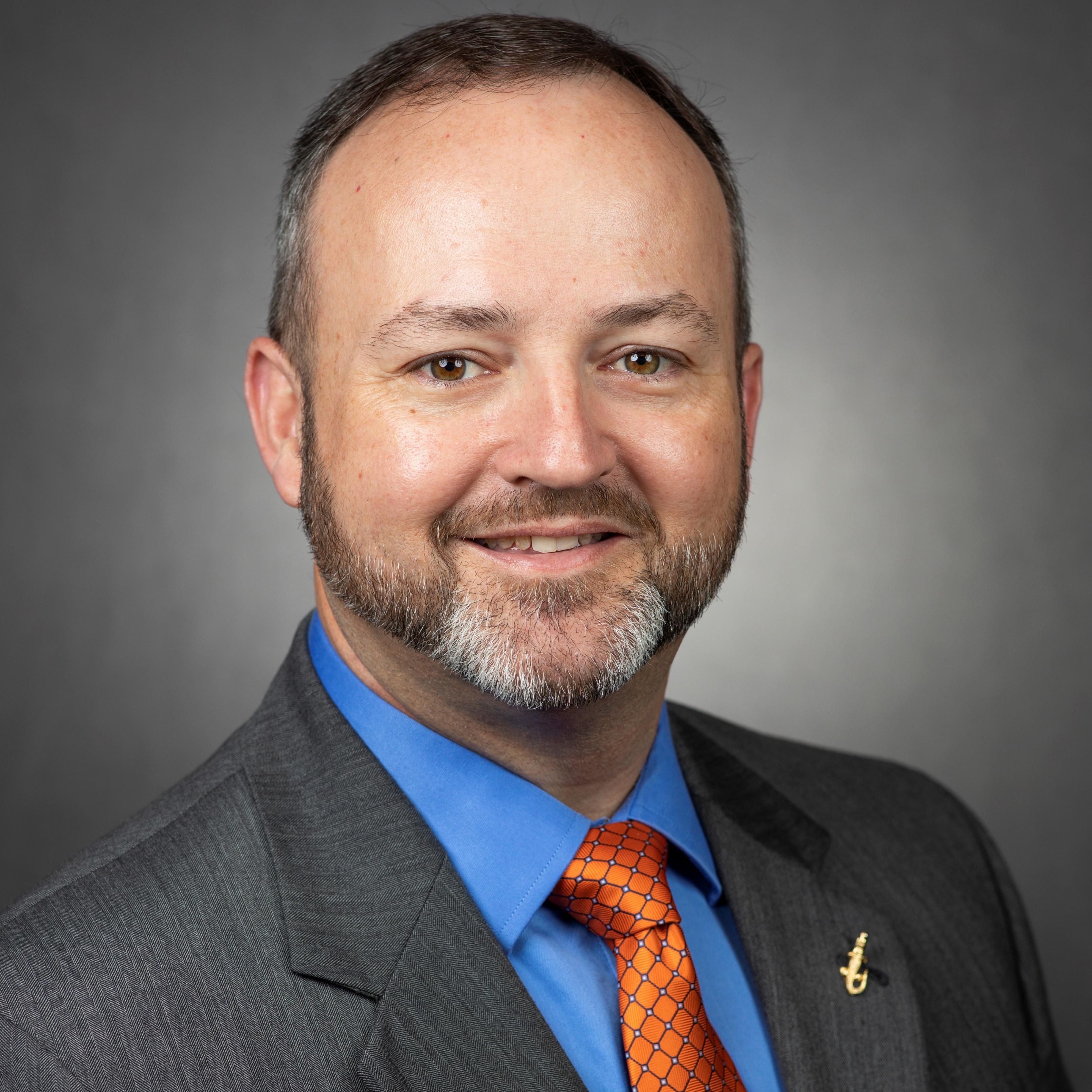 Headshot portrait of Brian Myers, professor of agricultural education and chair of AEC